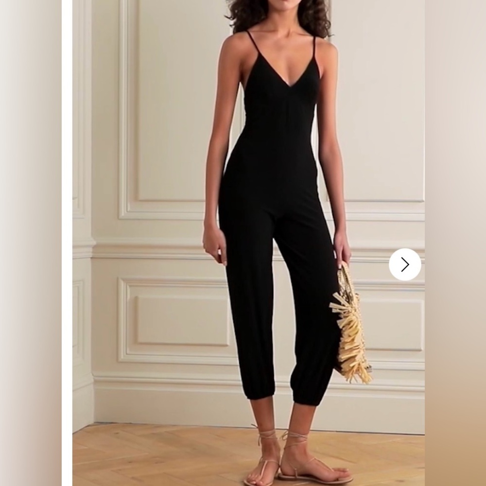 Norma Kamali Black Sleeveless Jumpsuit. Size XXS Worn once.